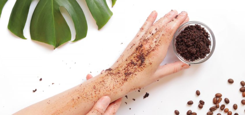 Exfoliating with natural ingredients like sugar, oatmeal, or coffee is gentle and effective.