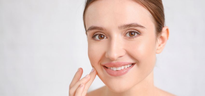 collagen-facial2 Woman with glowing skin after a rejuvenating collagen facial.